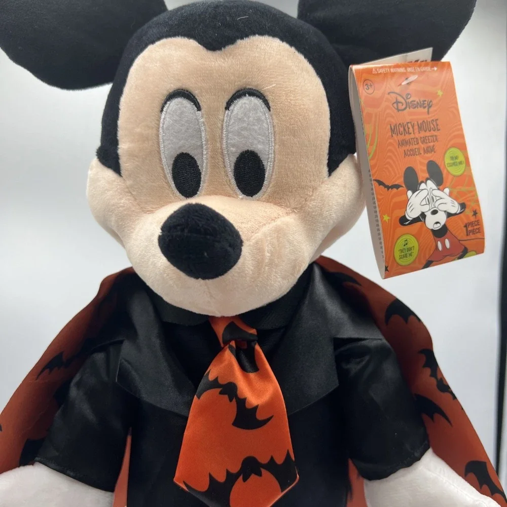 Disney‎ Mickey Mouse Halloween Animated Greeter Black & Orange Bat 19